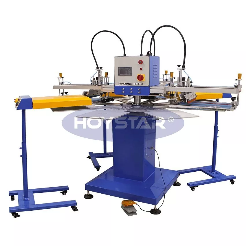 Automatic 3 Colores Screen Printer Machina Pro T-shirts et Sacculi